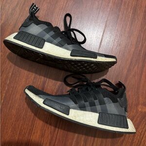 Adidas KIDS Black and White NMD Sneakers